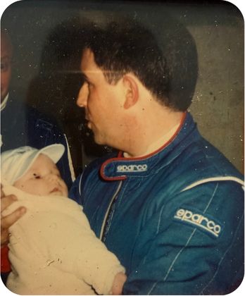 ik als baby bij mijn vader